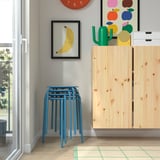 MARIUS Stool, blue, 45 cm