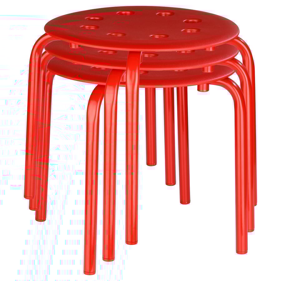 MARIUS stool, red, 35 cm IKEA Malaysia