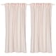 MATILDA Sheer curtains, 1 pair, pale pink/with heading tape, 145x160 cm