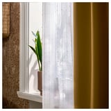 MATILDA Sheer curtains, 1 pair, white/with tab top, 140x250 cm