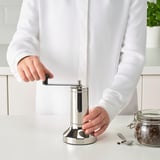 METALLISK Coffee grinder, stainless steel, 18 cm