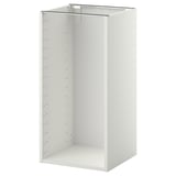 White METOD cabinet, rectangular, with perforated back, no doors, modern design.
