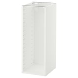 White ikea METOD kitchen cabinet, tall, modular design with pre-drilled holes.