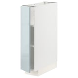 METOD Base cabinet with shelves, white/Kallarp light grey-blue, 20x60x80 cm