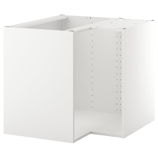 METOD Corner base cabinet frame, white, 88x60x80 cm