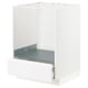 METOD / MAXIMERA Base cabinet for oven with drawer, white/Voxtorp matt white, 60x60x80 cm