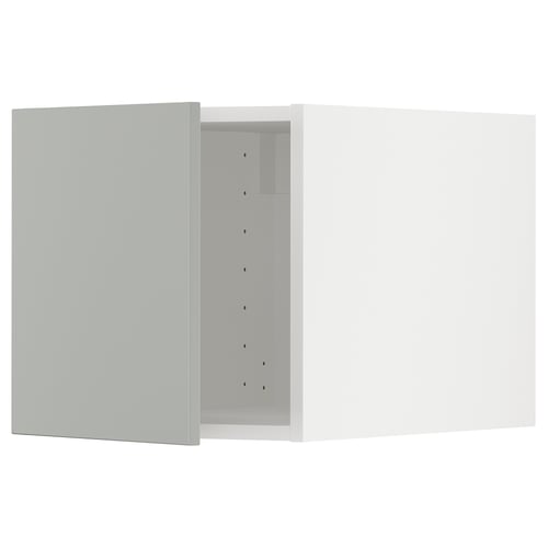 Modern grey cabinet from ikea METOD series, featuring sleek design and multiple compartments.