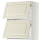 METOD Wall cab horizo 2 doors w push-open, white/Bodbyn off-white, 60x37x80 cm