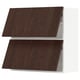 METOD Wall cab horizo 2 doors w push-open, white/Sinarp brown, 80x37x80 cm