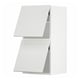 METOD Wall cab horizo 2 doors w push-open, white/Stensund white, 40x37x80 cm