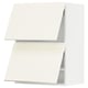 METOD Wall cab horizo 2 doors w push-open, white/Vallstena white, 60x37x80 cm