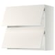 METOD Wall cab horizo 2 doors w push-open, white/Veddinge white, 80x37x80 cm