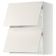 METOD Wall cab horizo 2 doors w push-open, white/Veddinge white, 60x37x80 cm