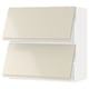 METOD Wall cab horizo 2 doors w push-open, white/Voxtorp high-gloss light beige, 80x37x80 cm