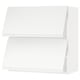 METOD Wall cab horizo 2 doors w push-open, white/Voxtorp matt white, 80x37x80 cm