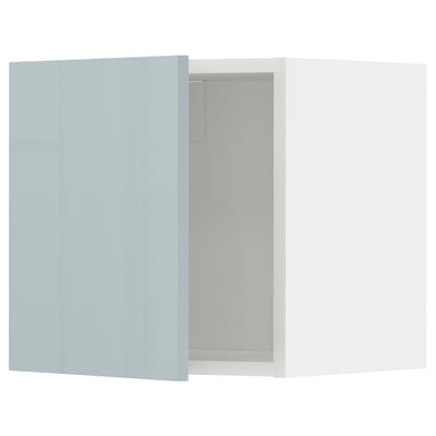 METOD Wall cabinet, white/Kallarp light grey-blue, 40x37x40 cm