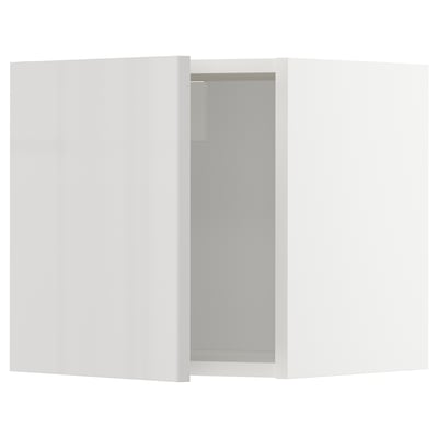 METOD Wall cabinet, white/Ringhult light grey, 40x37x40 cm
