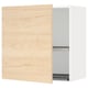 METOD Wall cabinet with dish drainer, white/Askersund light ash effect, 60x37x60 cm