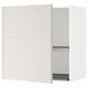METOD Wall cabinet with dish drainer, white/Ringhult light grey, 60x37x60 cm