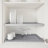 METOD Wall cabinet with dish drainer, white/Voxtorp matt white, 60x37x60 cm