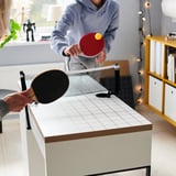MICKE Desk, white/anthracite, 105x50 cm