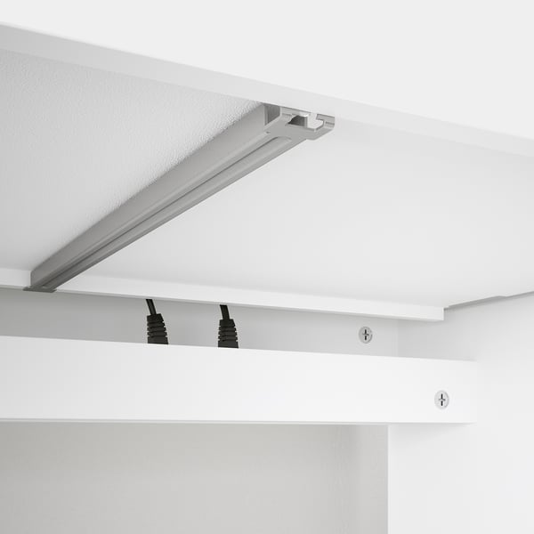 MICKE Desk, white, 142x50 cm