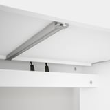 MICKE Desk, white, 142x50 cm