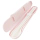 MIDDAGSGÄST Chopsticks and spoon set with case, pink