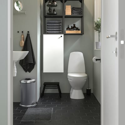 MJÖSA Pedal bin, dark grey, 12 l