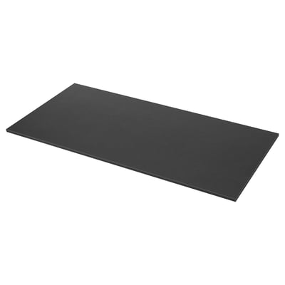 MÖCKLARP Custom made worktop, matt black/high pressure porcelain, 1 m²x4.0 cm