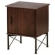 MUSKEN Bedside table, brown, 45x58 cm
