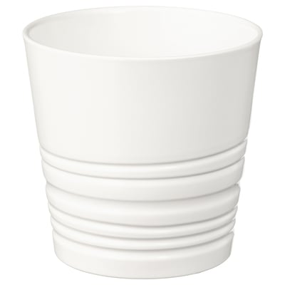 MUSKOT Plant pot, white, 9 cm