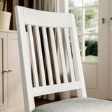 NÄSINGE / NÄSINGE Table and 4 chairs, white/white Tibbleby beige-grey, 130/190x80 cm
