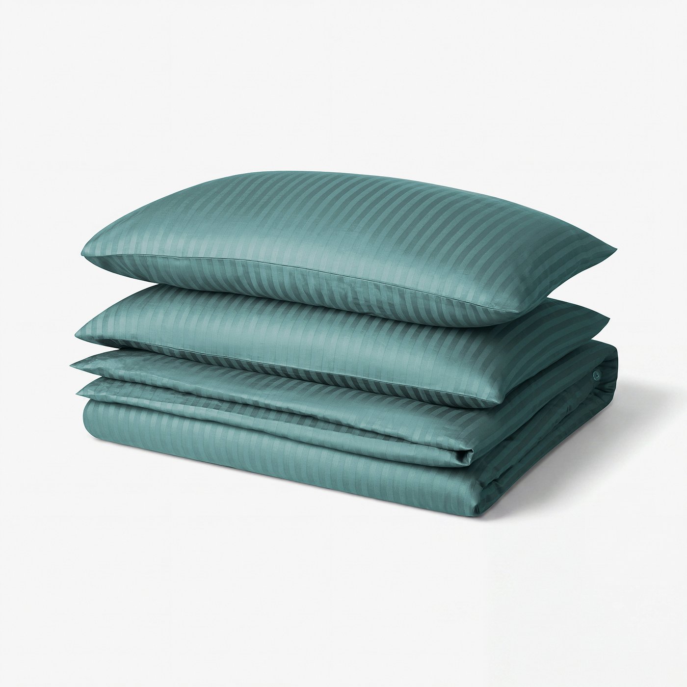 NATTJASMIN Duvet cover and 2 pillowcases, blue-green, 240x220/50x80 cm