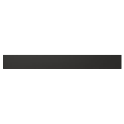 Black rectangular NICKEBO panel with sleek, modern design. Made from recycled materials.