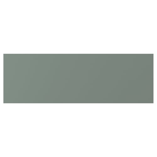 NICKEBO drawer front in grey-green with smooth, matt surface.