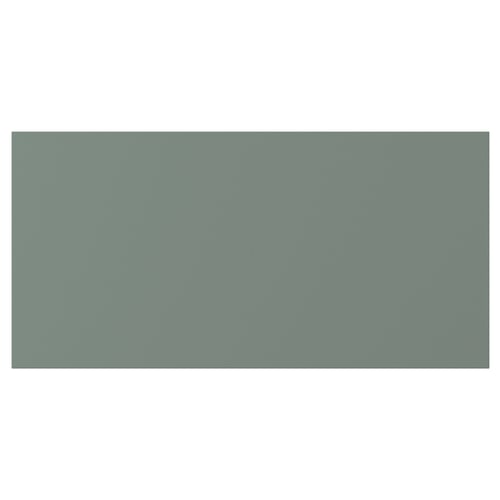 NICKEBO drawer fronts in grey-green with a smooth, rectangular design.