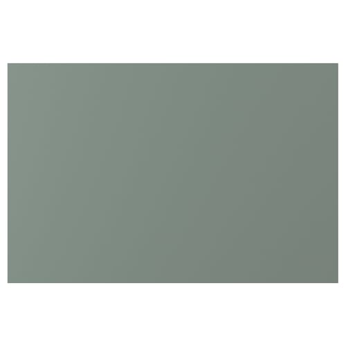 NICKEBO, a grey-green, rectangular, smooth surface panel with straight lines and a matte finish.