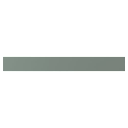 Nickenbo: green-grey, rectangular, smooth, modern cabinet front.
