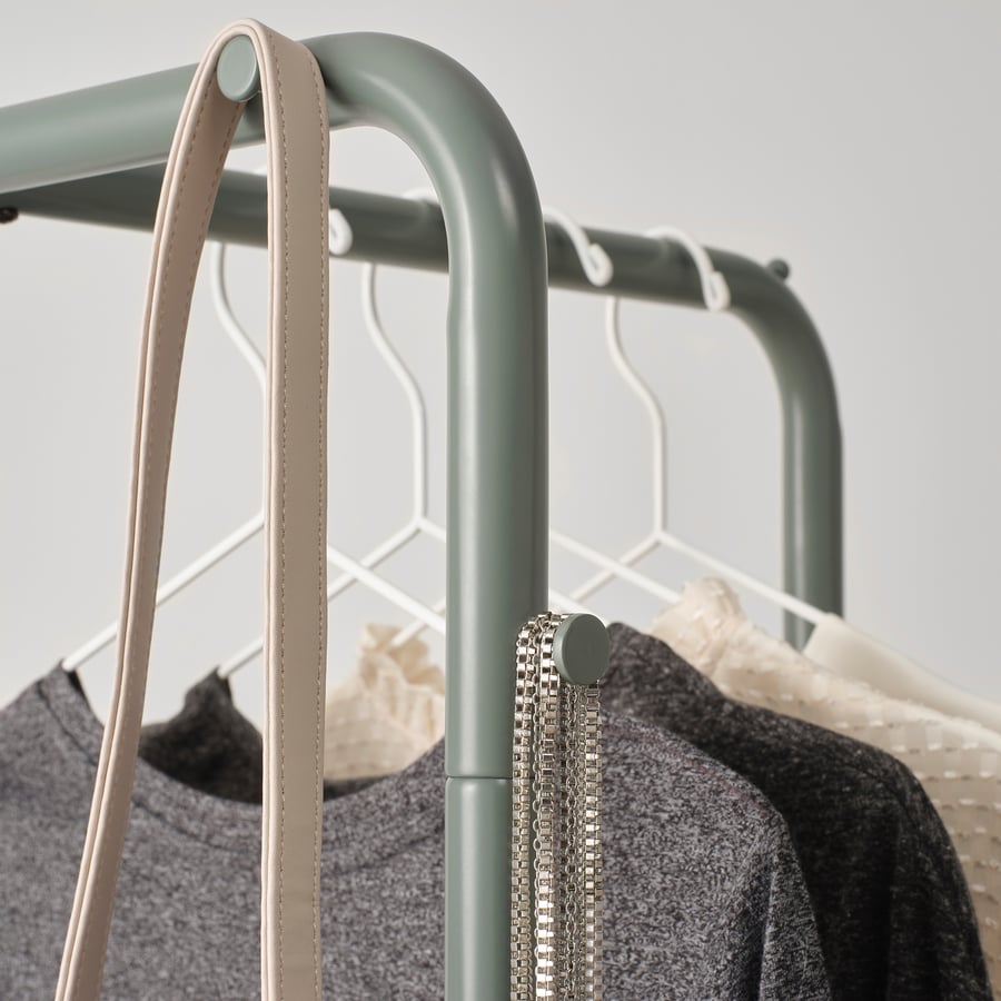 NIKKEBY Clothes rack - grey-green - IKEA