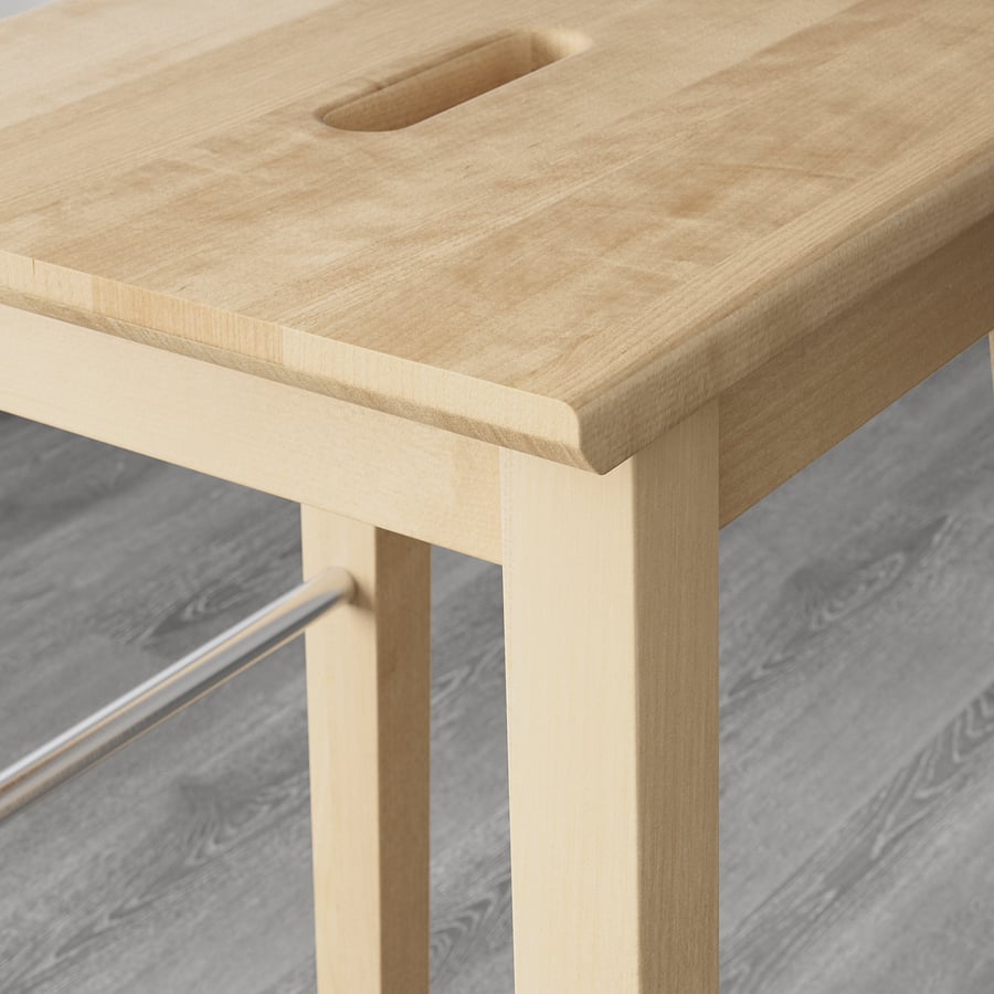 NILSOLLE Bar stool, birch, 74 cm IKEA
