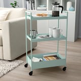 NISSAFORS Trolley, pale green, 50.5x30x83 cm