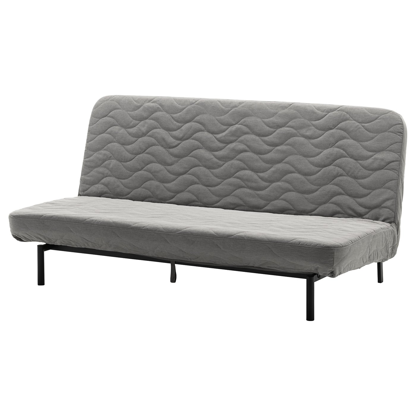 Nyhamn 3 Seat Sofa Bed With Foam Mattress Knisa Grey Beige Ikea