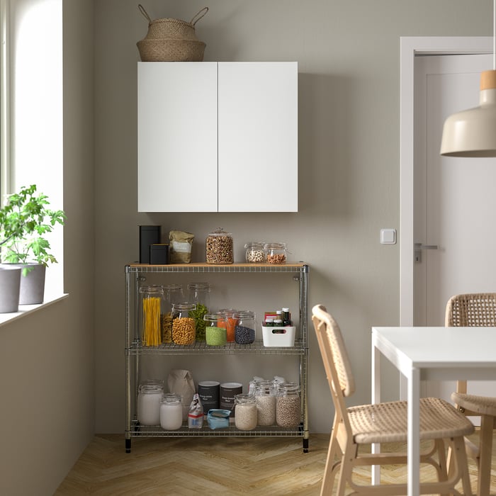 OMAR 1 shelf section, bamboo, 92x36x94 cm IKEA Malaysia