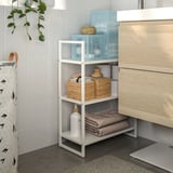 PANSARTAX Storage box with lid, transparent grey-blue, 16.5x16.5x16.5 cm