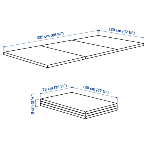 Illustration with measurements for the product: PASSBIT.
