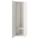 Option: PAX / ÅHEIM Wardrobe combination, white/mirror glass, 50x60x201 cm