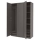 Option: PAX / BERGSBO Wardrobe combination, dark grey, 150x60x236 cm