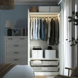 PAX / GULLABERG Wardrobe combination, white/white, 100x60x201 cm