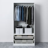 PAX / GULLABERG Wardrobe combination, white/white, 100x60x201 cm